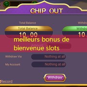 meilleurs bonus de bienvenue slots